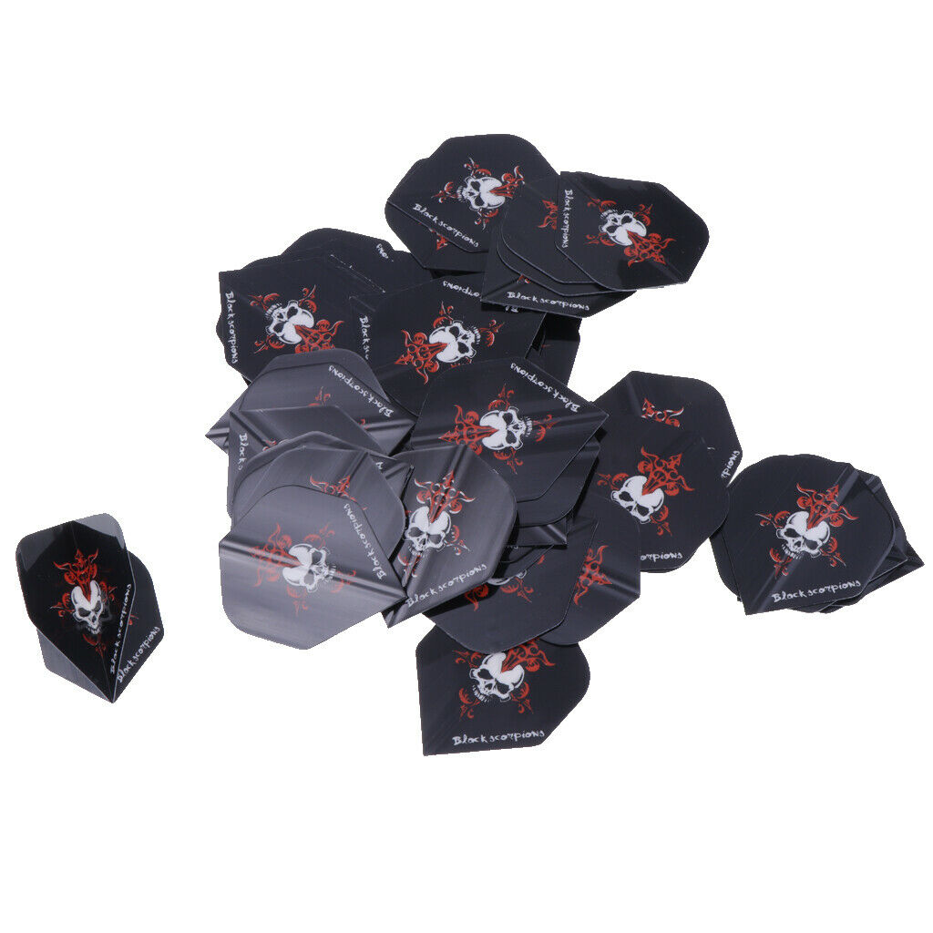 50Pc/Set Assortment Dart Flights Fletches Standard Shape Extra Strong Red