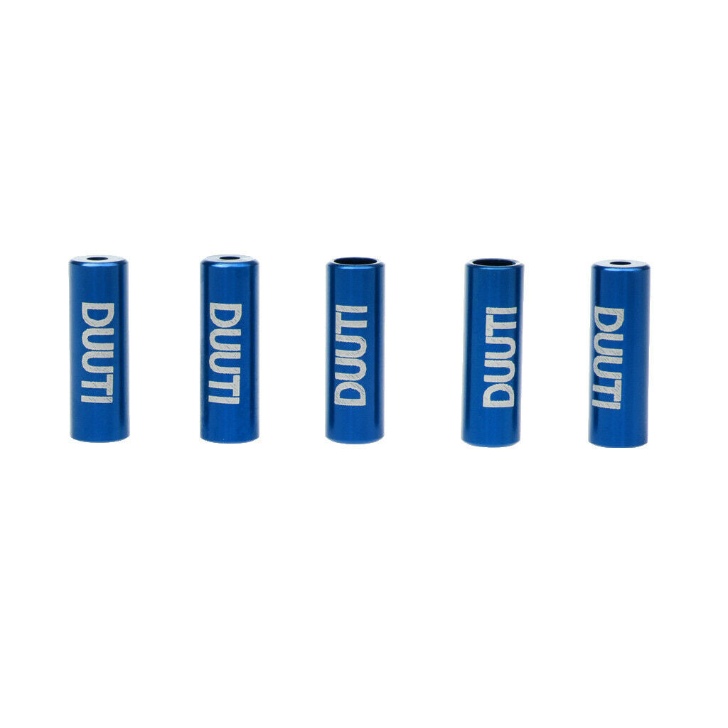 5PC 4mm Alloy Bike Bicycle Brake Shift Housing Line Ferrules End Caps Blue