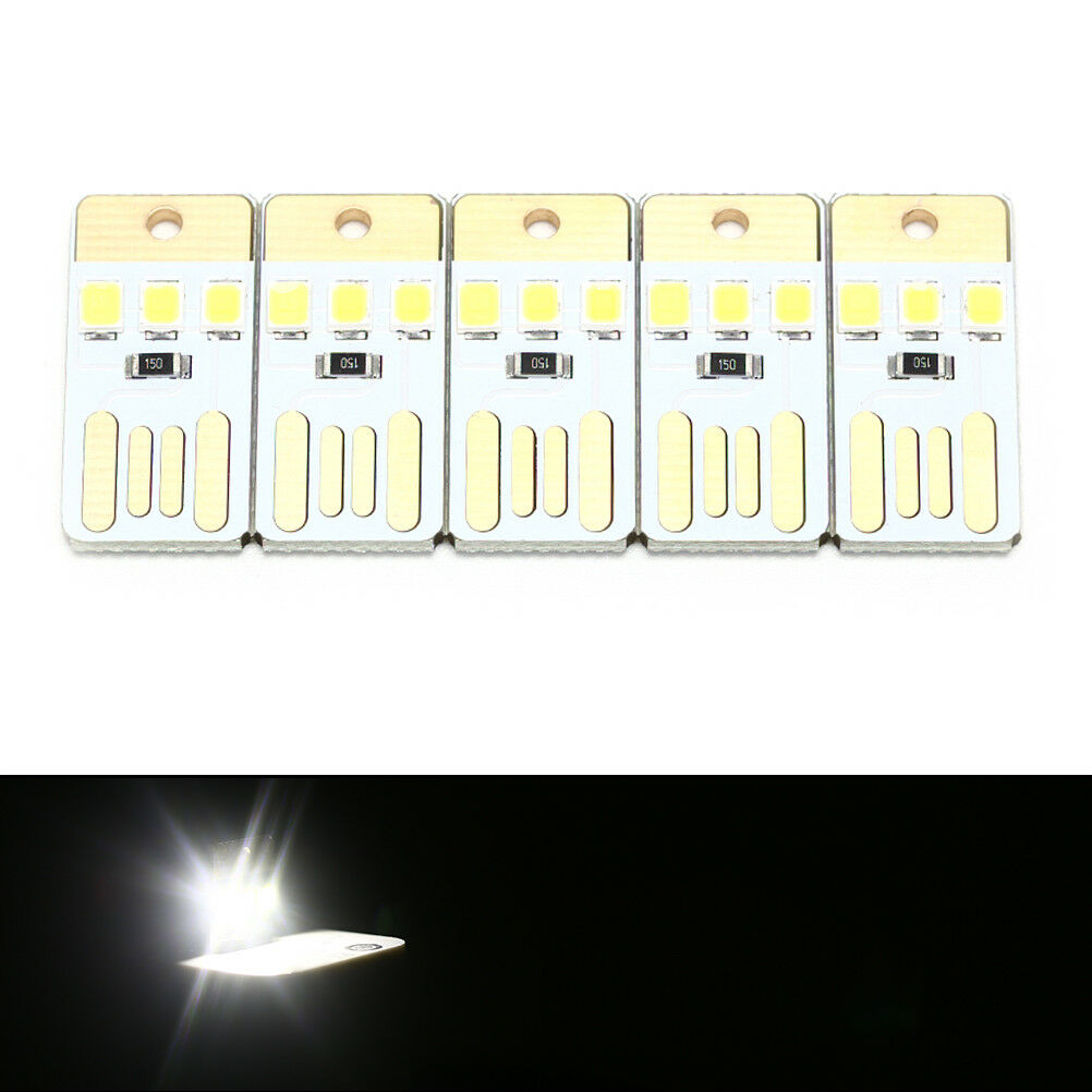 5PCS Night Lamp Pocket Card USB Power LED 0.2W Light for Computer Lapto.l8