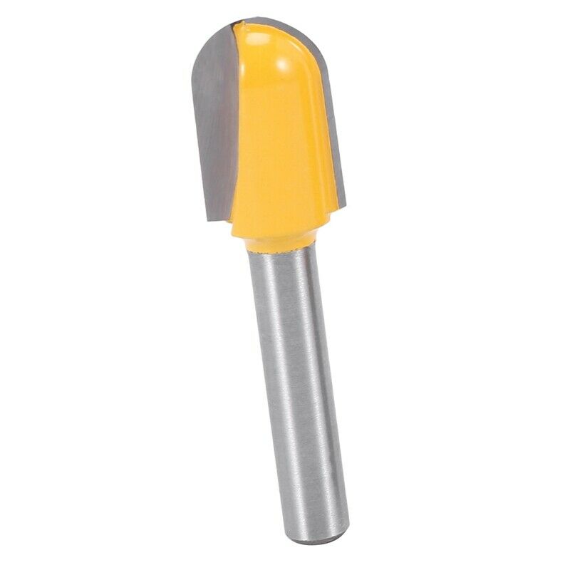 6PC 1/4 Shank Router Bits Set Core Box Bit Round Nose Bit 90 Degree V-Groove BP2