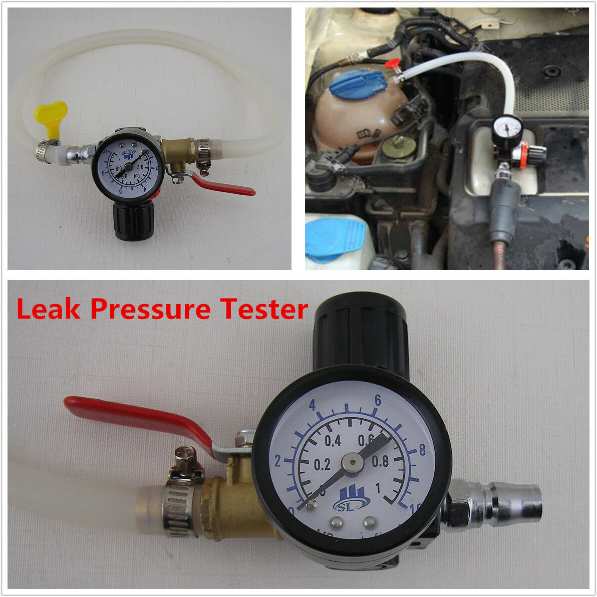 Car Cooling System Radiator Pressure Tester Water Tank Detector Checker Tool Kit