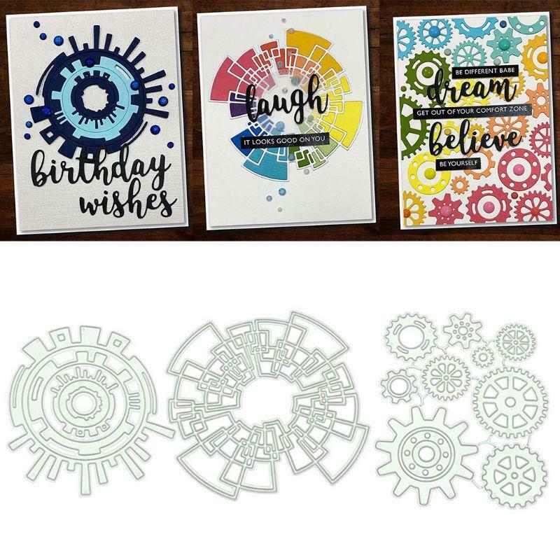Gears DIY Metal Cutting Dies Stencil Scrapbooking Die Cuts Paper Card Decor