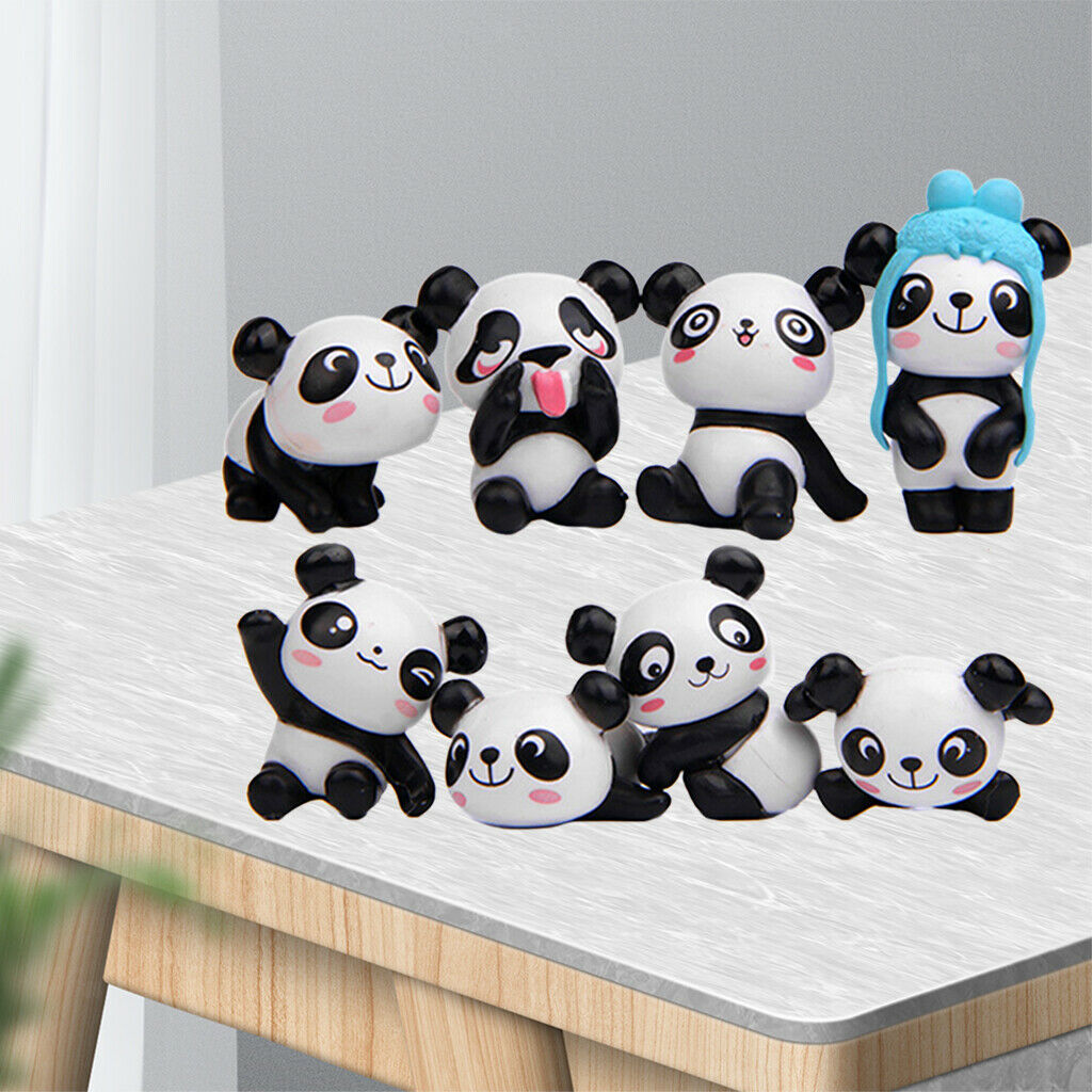set of 8 Panda Refrigerator Magnet Kitchen Fridge Stickers Map Decor Gifts