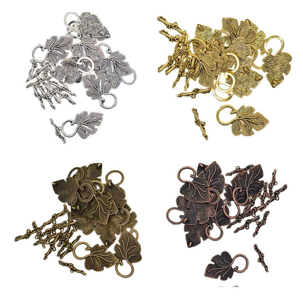 40X Mixed Toggle Clasps, 37x23 mm Leaf Clasps, 24mm T-Bar Clasps Jewelry