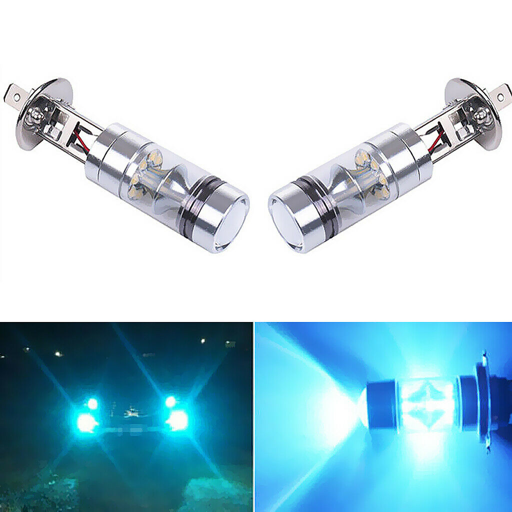 2PCS Car Truck Driving Fog Lights H1 20SMD LED Bulbs Auto Lamp DRL Ice Blue
