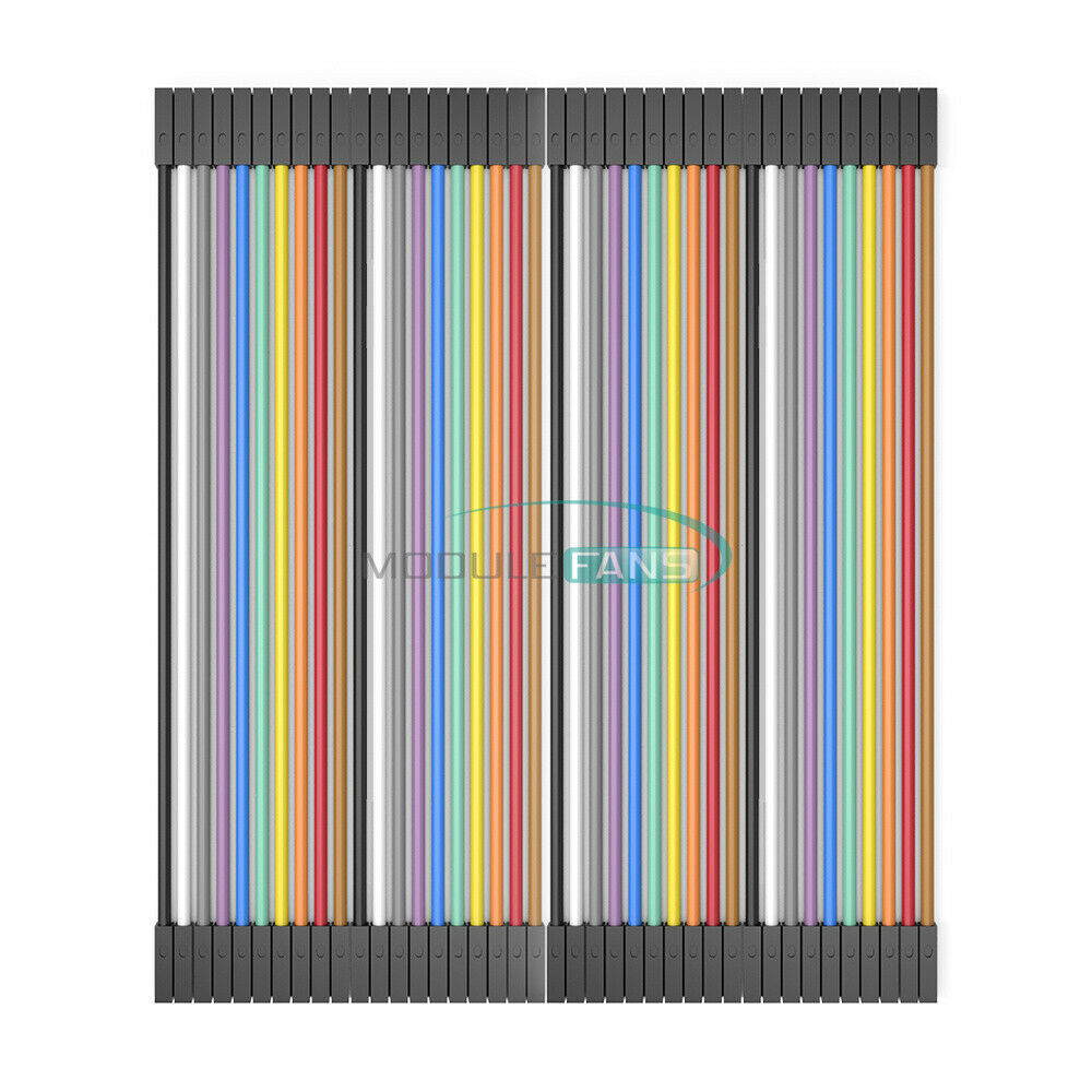 80PCS Dupont Wire 2.54mm 1P-1P Female to Female Connector Cables 20CM
