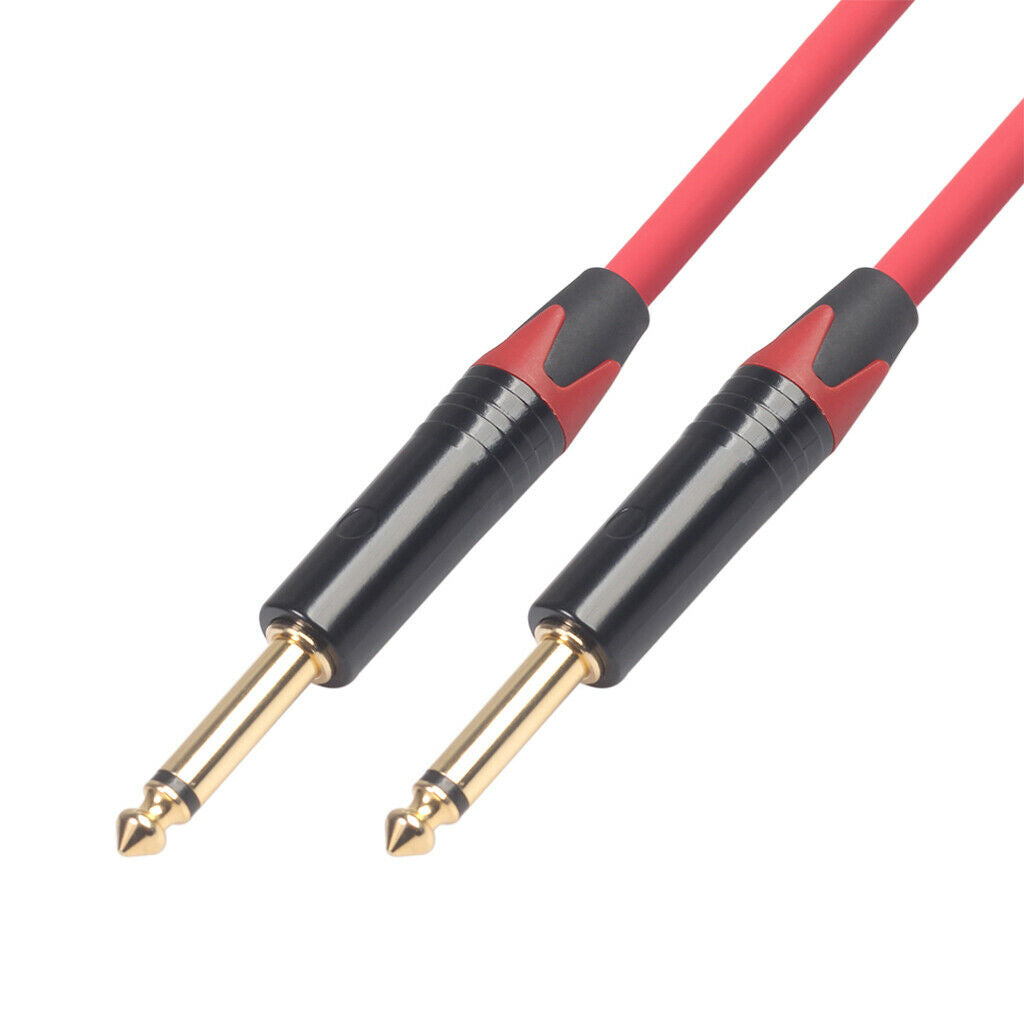 6.35mm   Male to Male Audio Line for Guitar Mixer Amplifier 5m