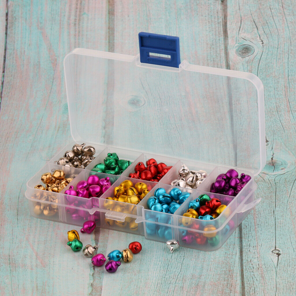 Jingle Bells, 300 Pieces 8MM Craft Bells, DIY Bells for Wreath, Charm, Pendant