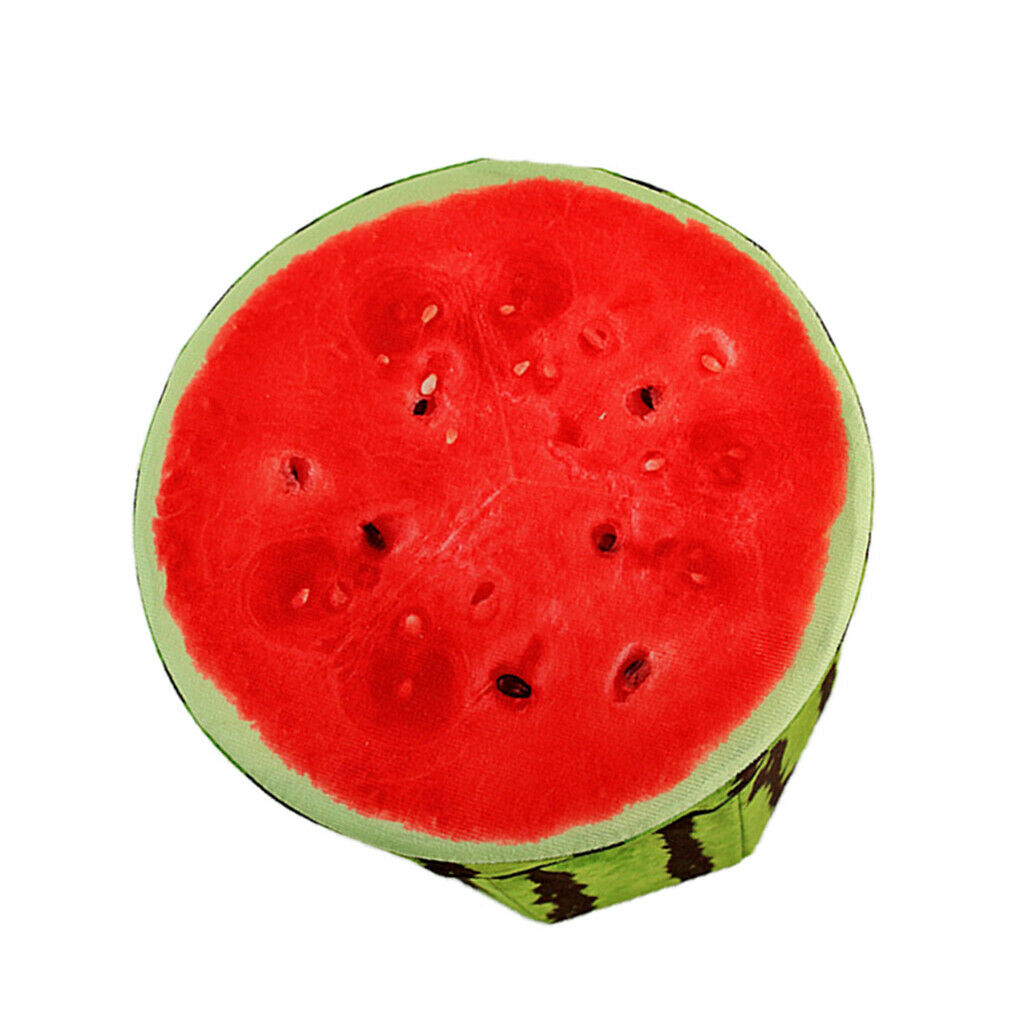 Cartoon Fruits Foldable Collapsible Storage Stool  Footrest Stool Watermelon
