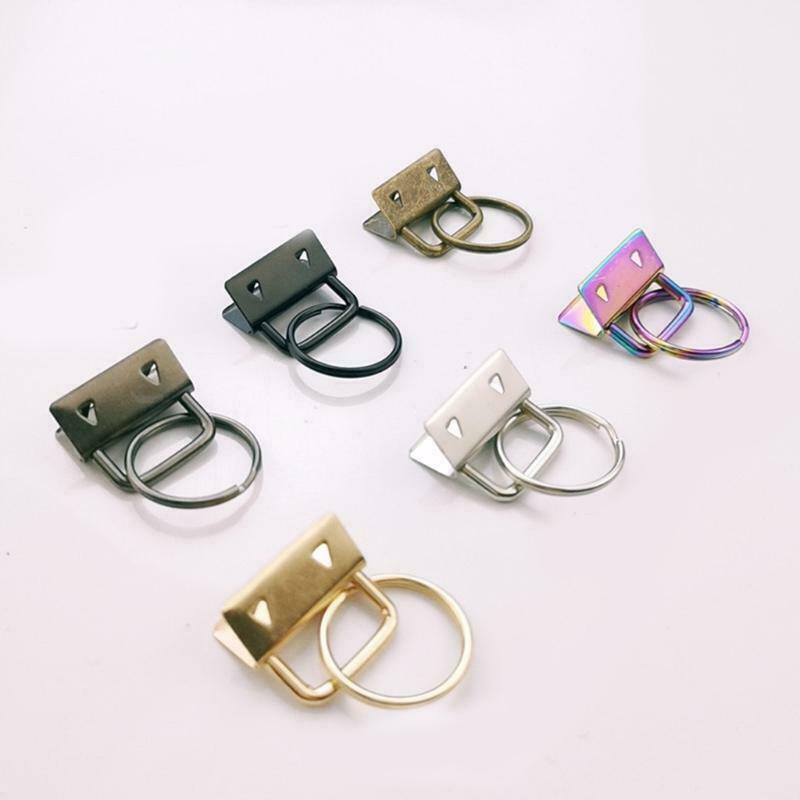 57PCS Keychain Hardware with Key Fob Pliers Tool 0.98Inch/25mm for Wristlet