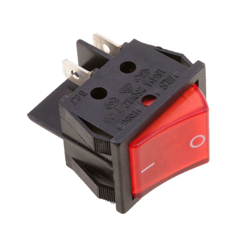 2Pcs AC 20A/250V 4 Pin On/Off SPDT Rocker Switches Universal Fit for Car, Auto,