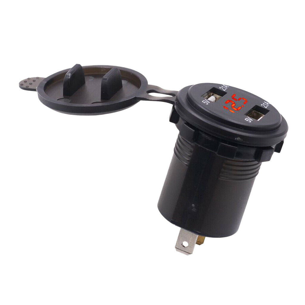 12V Car Cigarette Lighter Socket Dual 4.2A 2 USB Ports Charger Power Outlet