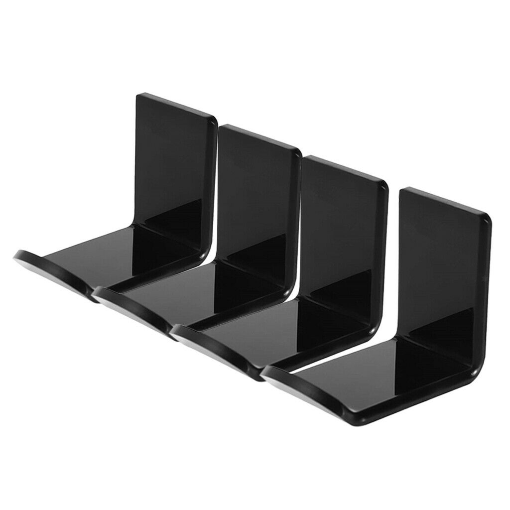 4Pcs Wall-mounted Adhesive Headset Earphone Racks Brackets with Cable Clip