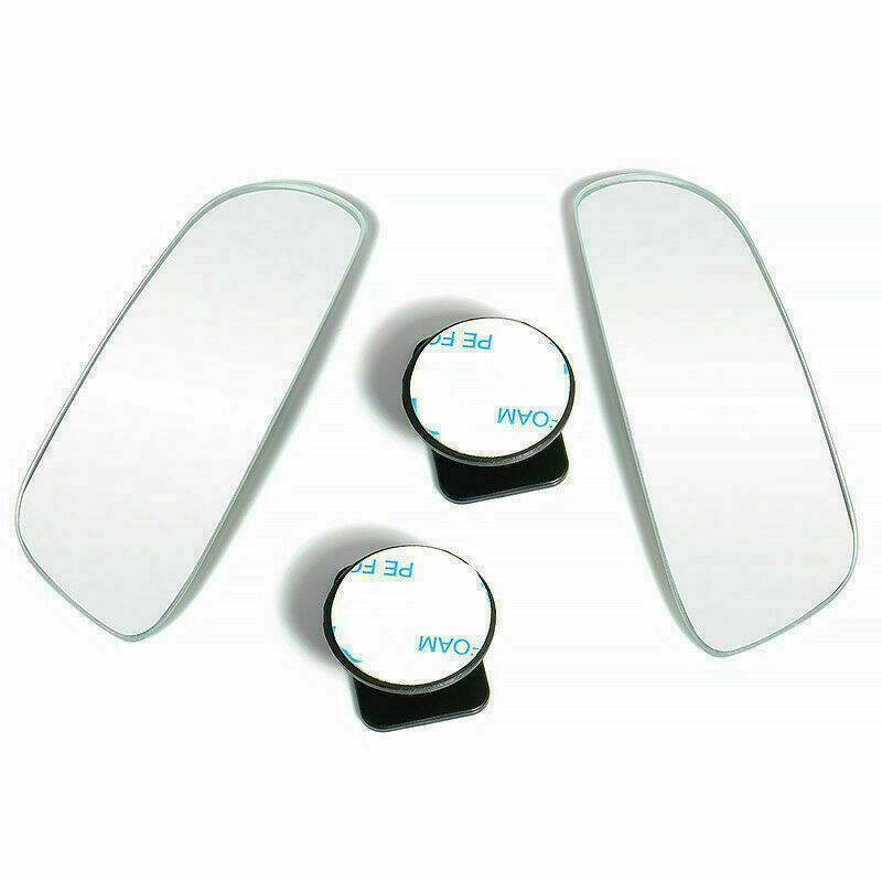2 x 360Â° Stick on Rear View Blind Spot Mirror Wide Angle For Universal Car New
