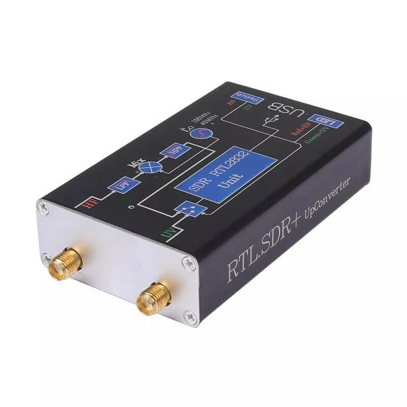 100KHz-1.7GHz VHF UHF Full Band RTL.SDR+UpConverter SDR USB Tuner Receiver NFM F