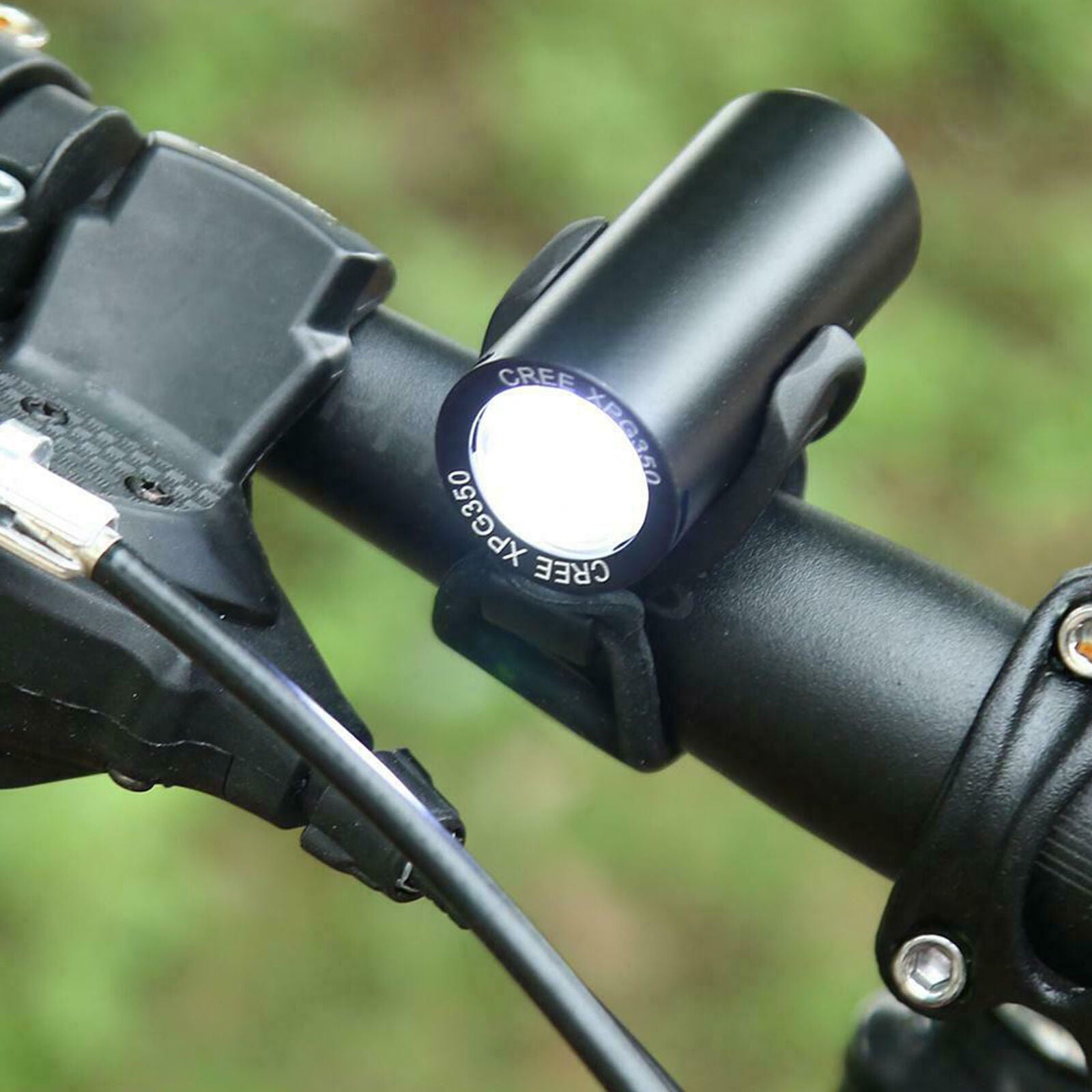 Mini USB Rechargeable 350LM XPG LED Bicycle Headlight Bike Front Lamp Waterproof