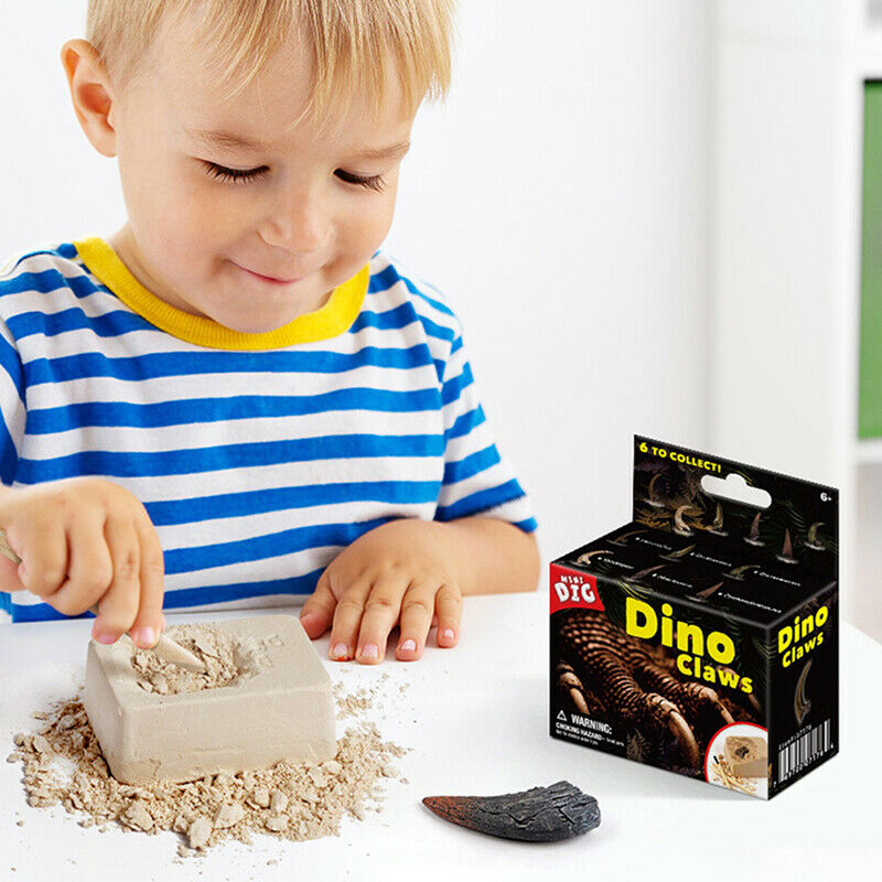 Random 1Pcs Dinosaur Paw Fossil Dig Kit Crafts Toys DIY Assembly Mo Fx
