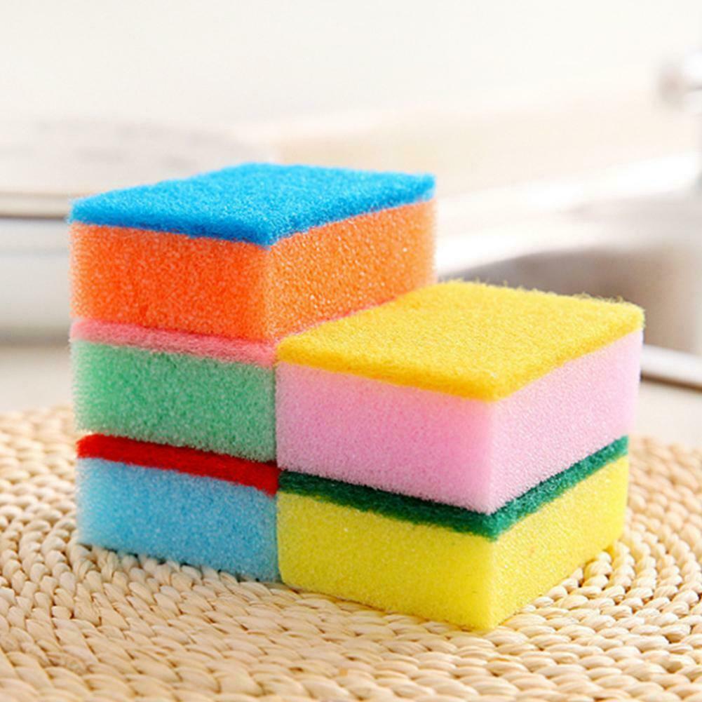 10pcs Cleaning Sponge Wipe Decontamination Sponges For Kitchen Scouring Pads