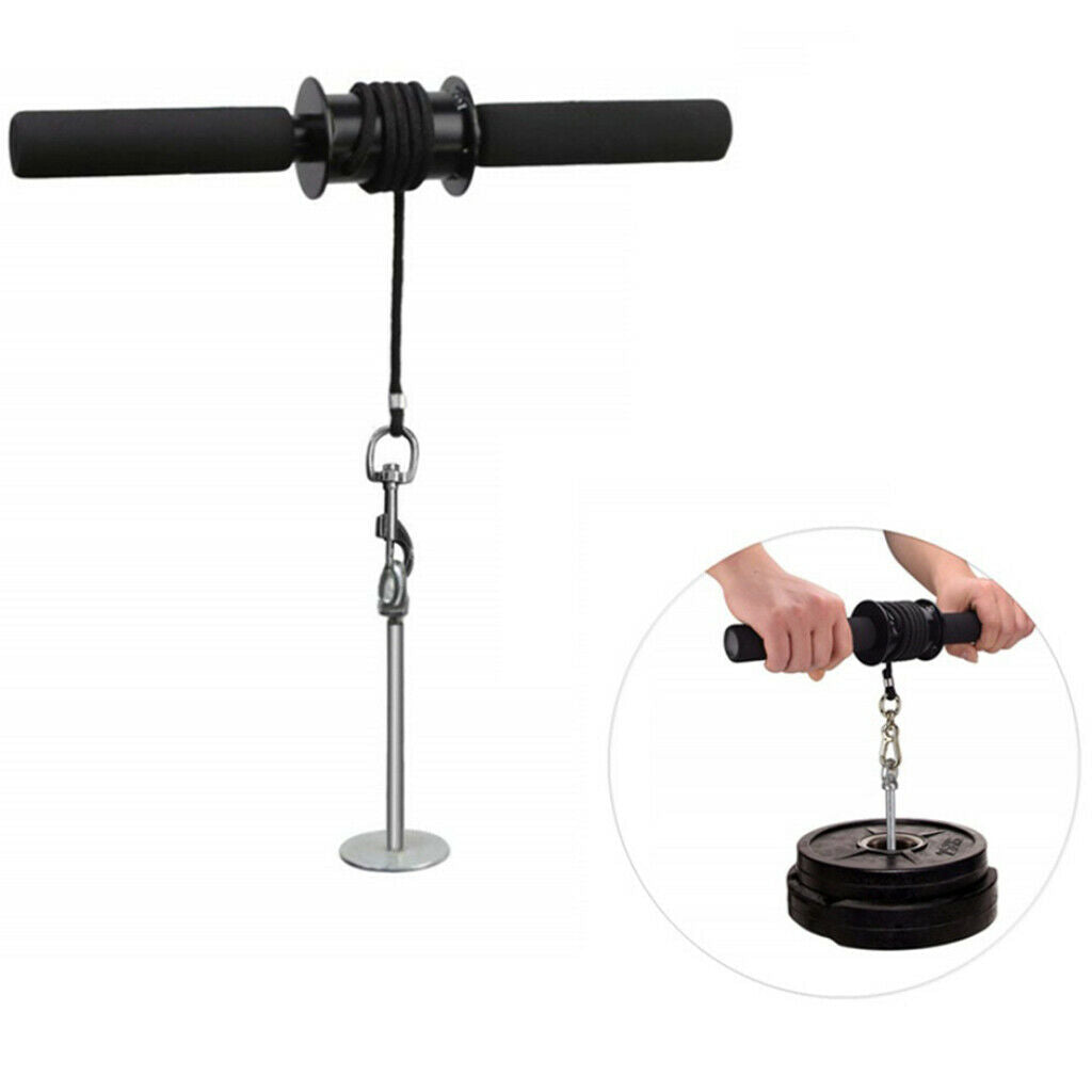 Premium Wrist Roller Forearm Exerciser Curler Equipment Muscle Trainer