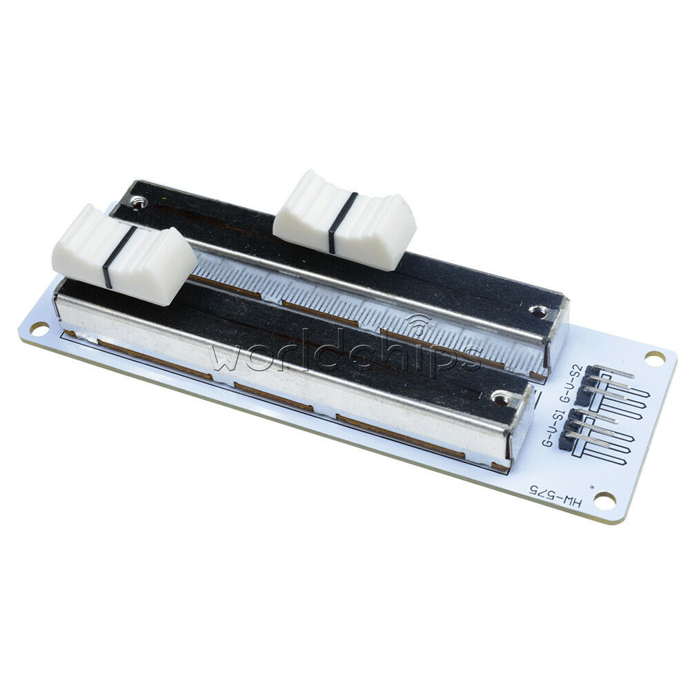 Double Row Slide Potentiometer Simulation Block Linear 10K analog Sensor Module