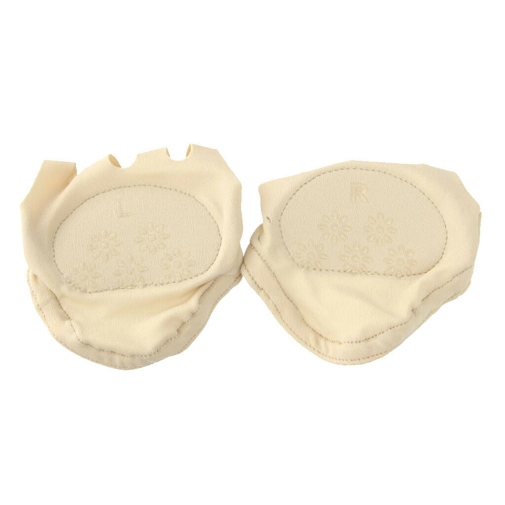 1 Pair Forefoot Metatarsal Pain Relief Cushion Ball of Foot Pads Nude