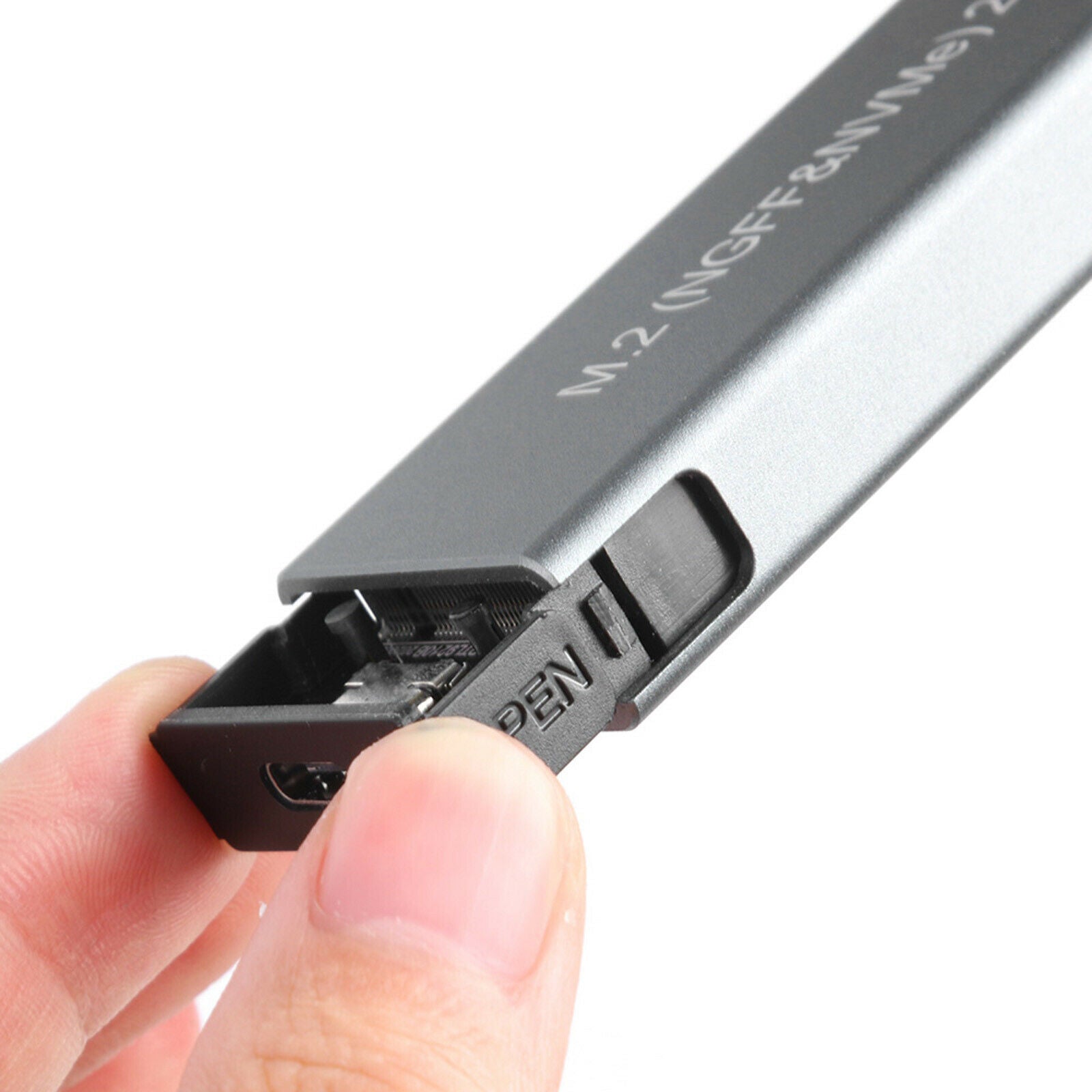 Aluminum M.2 NVME to USB 3.1 Enclosure Adapter for 2230 2242 NVMe SSD 10Gbps