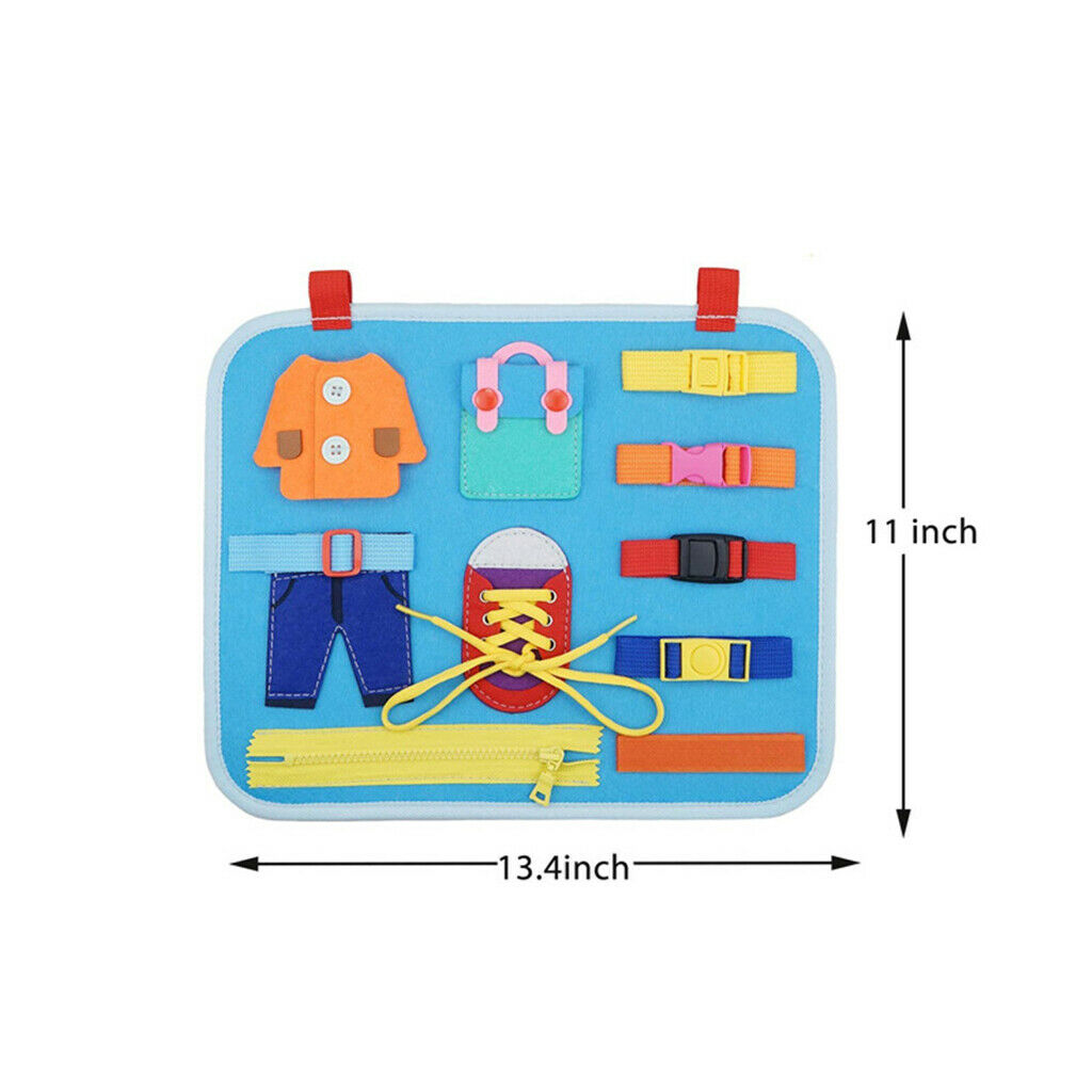 Busy Board Dress Skills Learning Special Needs Basic Skill Sensory Toys