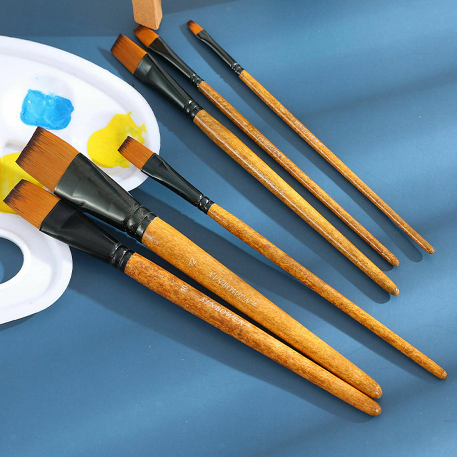 Paint Brushes Fine Detail Wooden Handle Soft Bristles for Art Painting Tools