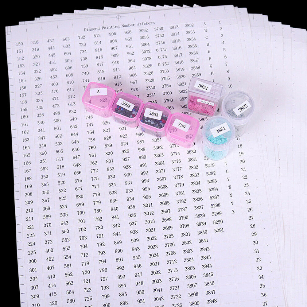 5D Diamond Painting Label Stickers Number Embroidery Storage Mark Tools DIY