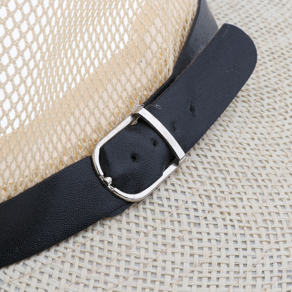 Travel Sun Hat Cowboy Style Summer   for Men Foldable Western Hat Beige