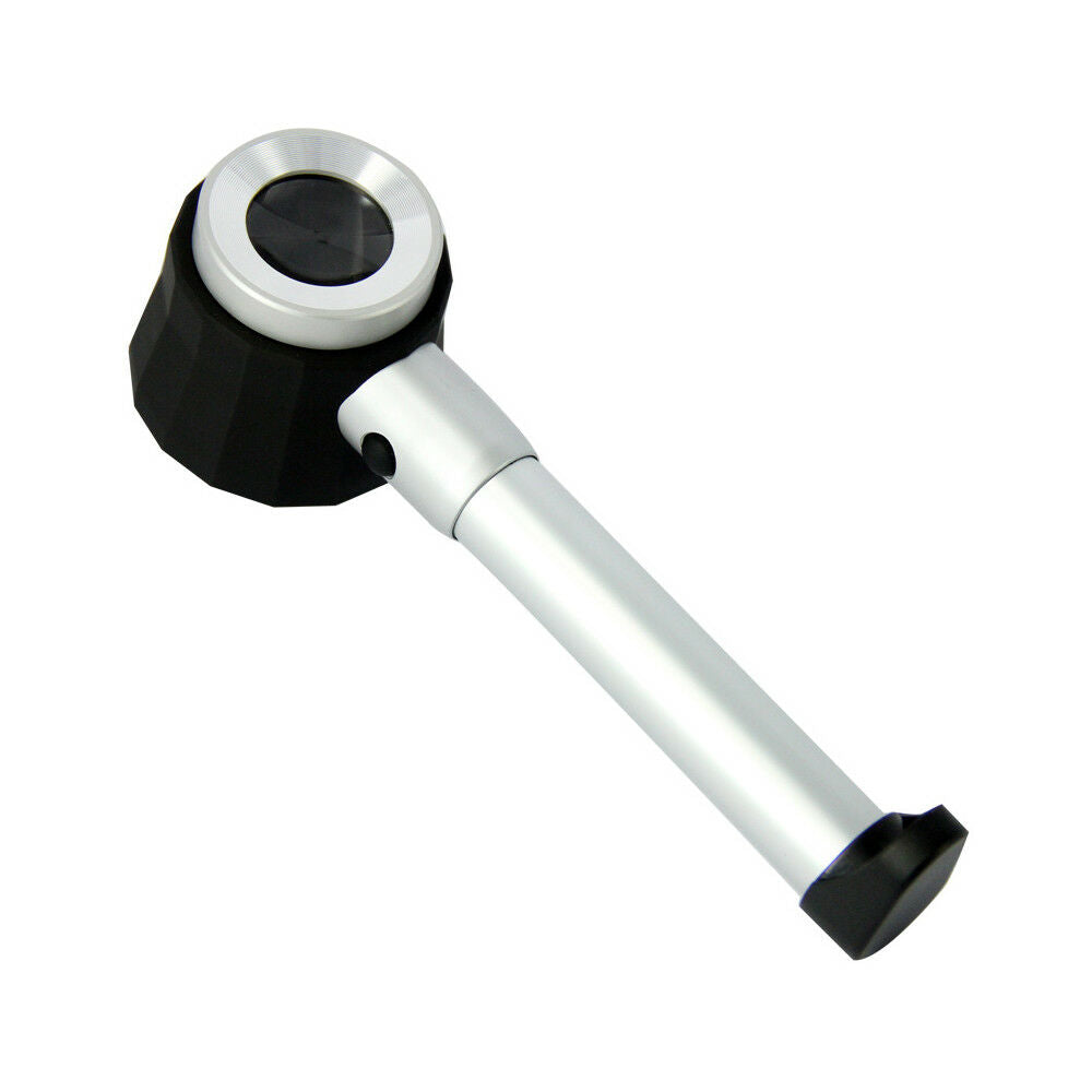 10X Optical High Quality Magnifier glass LED Lighted Jeweler loupe with Scale