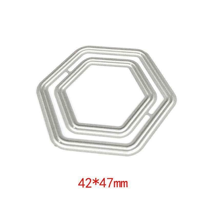 Polygon Frame Metal Cutting Dies Stencil DIY Scrapbooking Album Stamp Paper Card