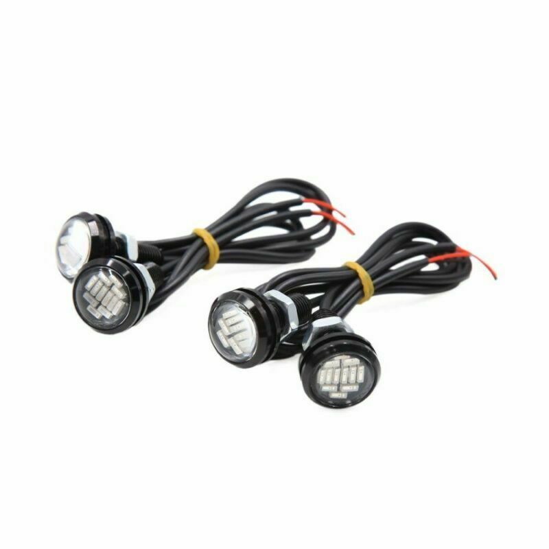 10X Eagle Eye 12 LED Car Daytime Running DRL Backup Reverse Light 23mm 4014 SMD
