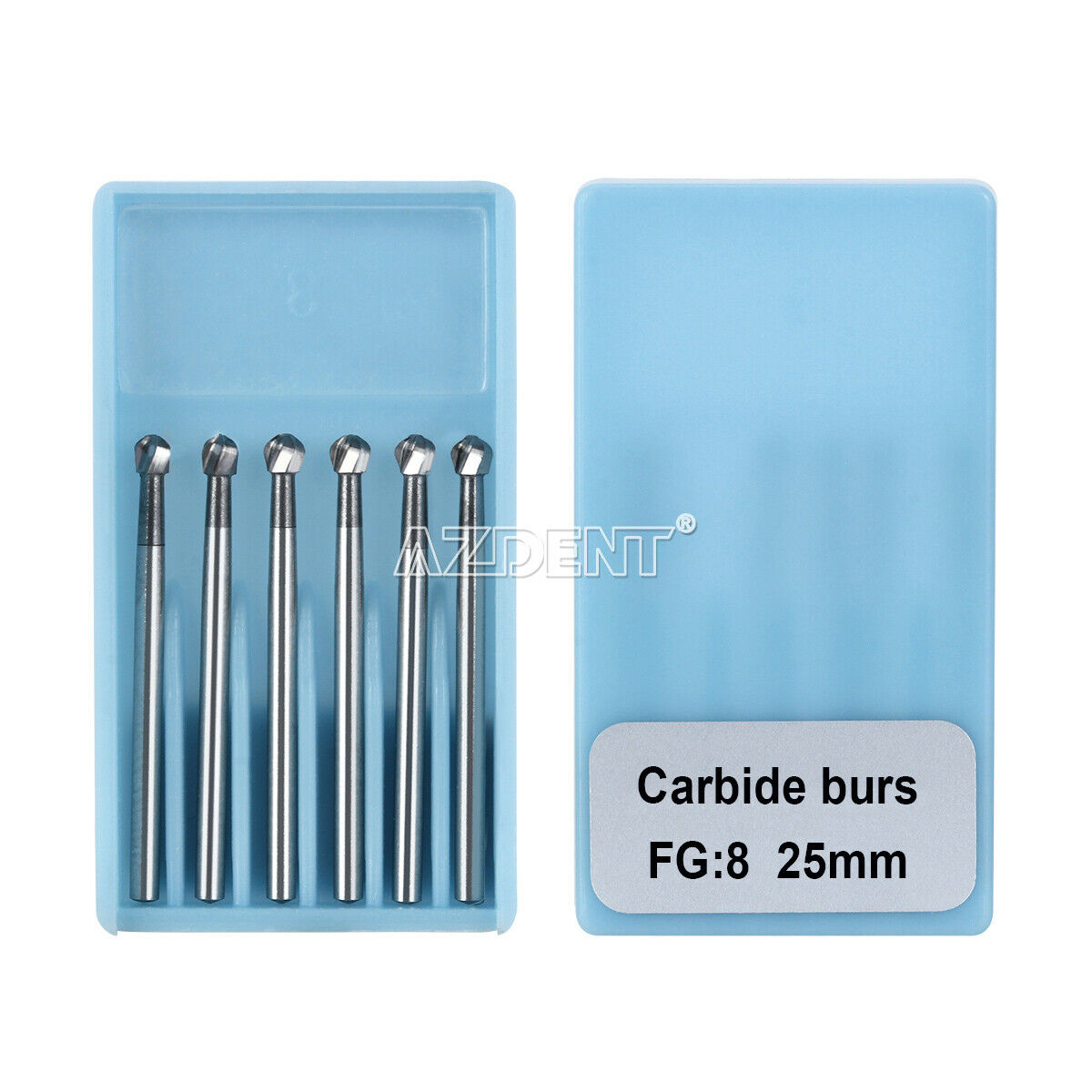 5 Kits Dental Surgical Tungsten Carbide Bur Round Shape 25mm FGXL 8# High Speed