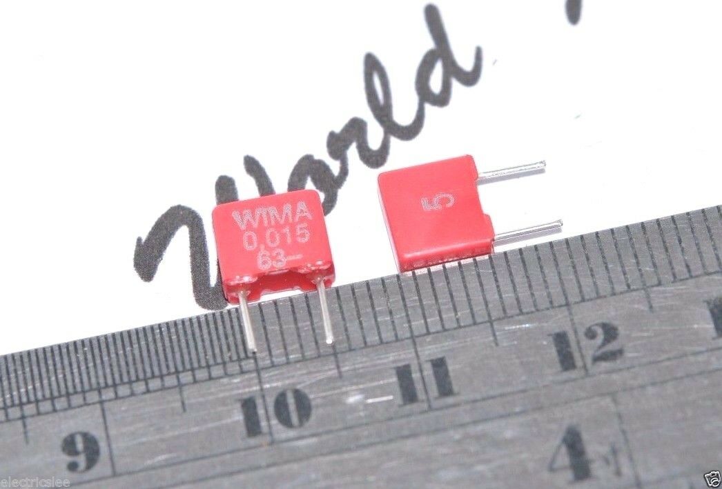 10pcs-WIMA MKS2 0.015uF (0,015µF 15nF) 63V 5% pitch:5mm Capacitor