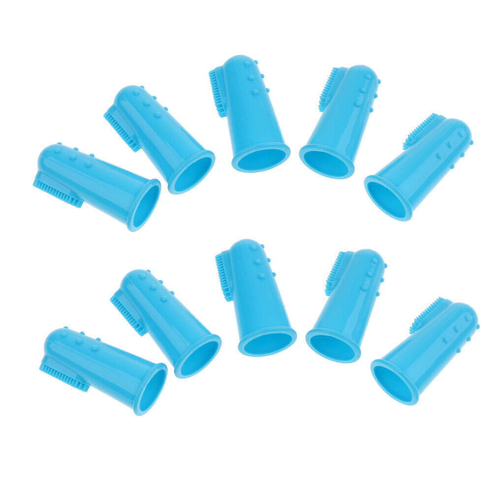 20-Pack Silicone Finger Toothbrush for Dogs Prevent Gum Disease Cat Kitten