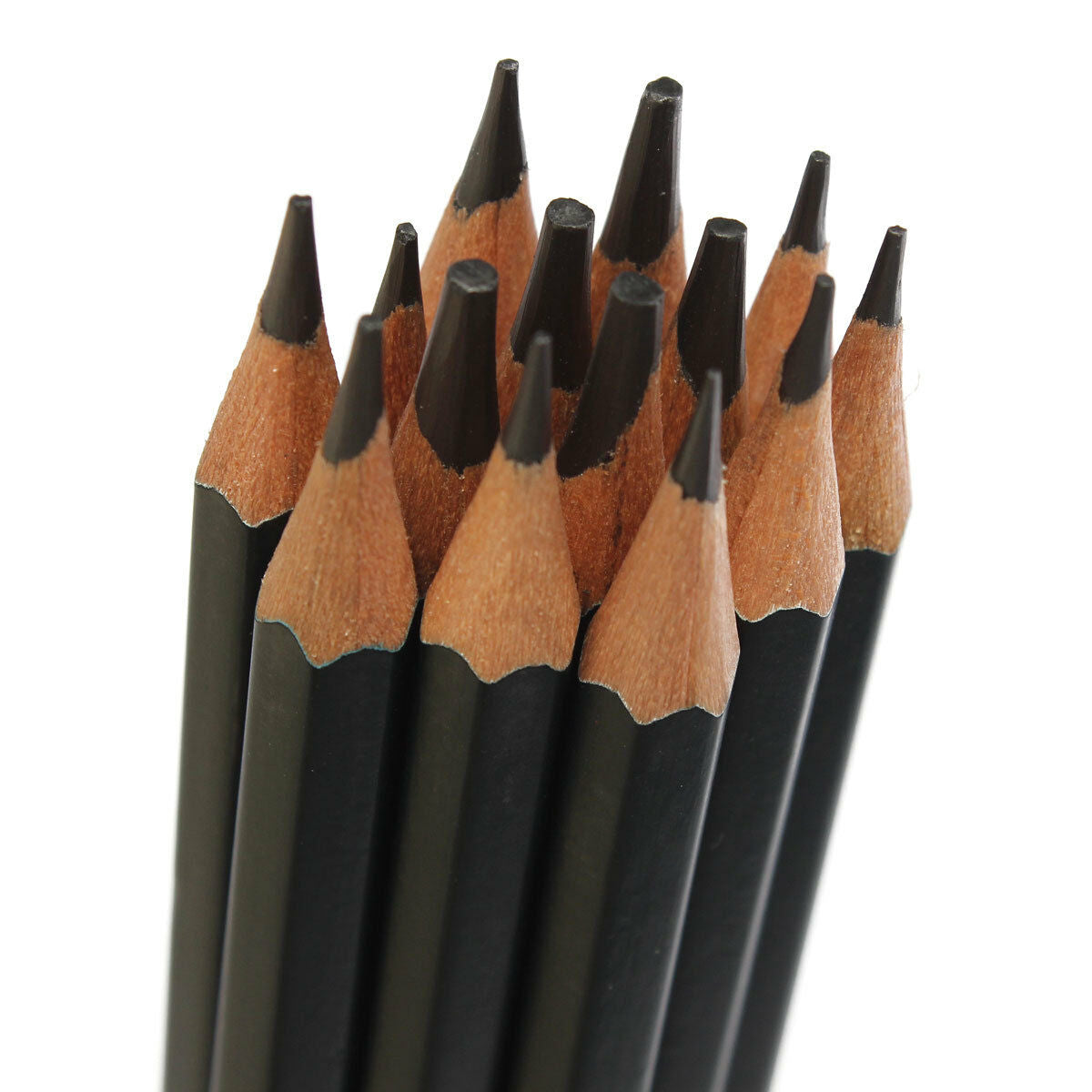 14pcs Artists Sketch Drawing Pencil Set 12B-6H Sketching Art Craft Gift Black xf
