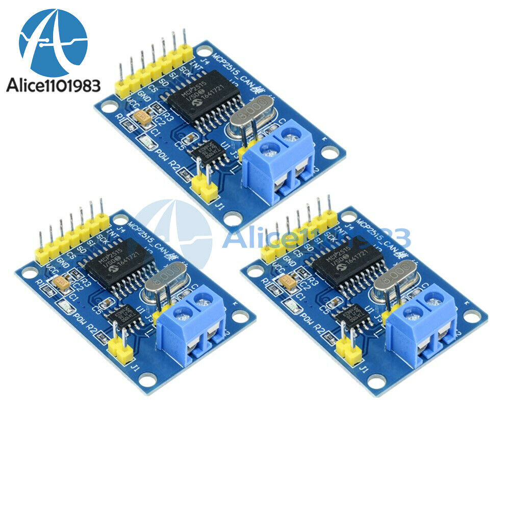 3PCS For Arduino MCP2515 CAN Bus Module TJA1050 Receiver SPI Module