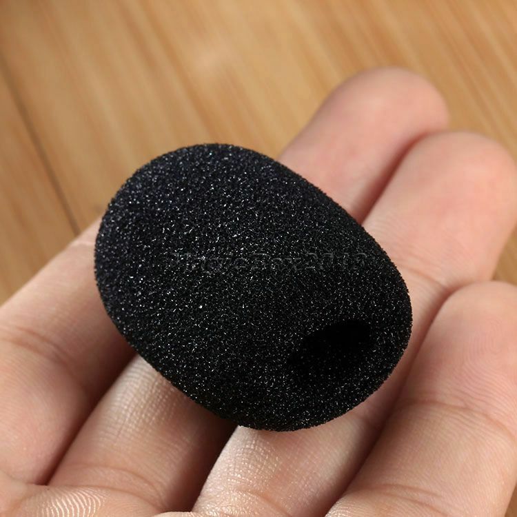 5PCS 35x10mm Mini Handheld Microphone Headset Windscreen Foam Sponge Mic Cover
