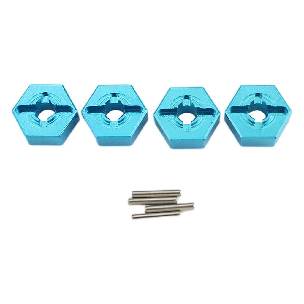 4Pcs Metal Wheel Hub Hex Adapter Fit For Wltoys 144001 124018 RC Car Upgrade