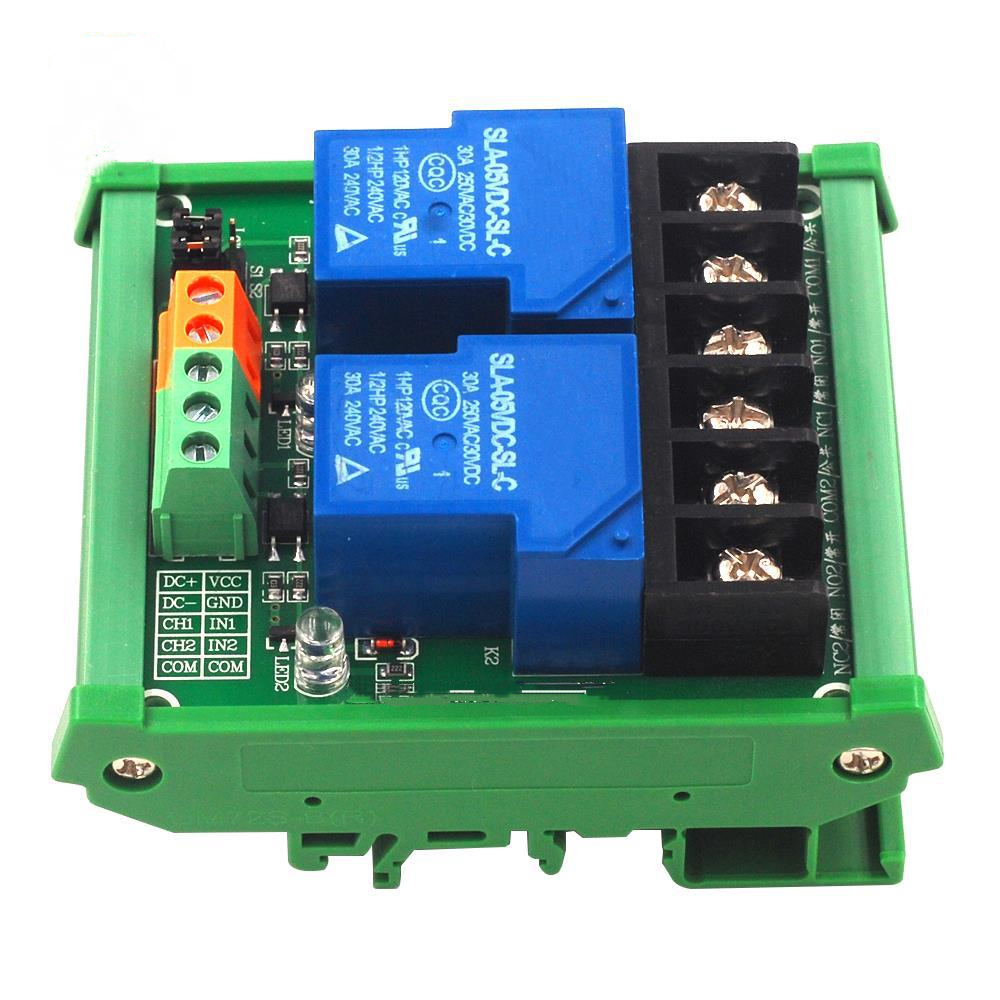Support High and Low Level Trigger 2 Channels 30A with Optocoupler Isolation