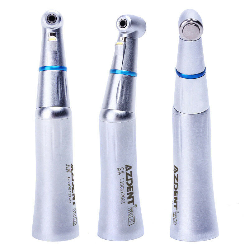 Dental LED 1:1 Contra Angle Handpiece Push Button Inner Water Spray