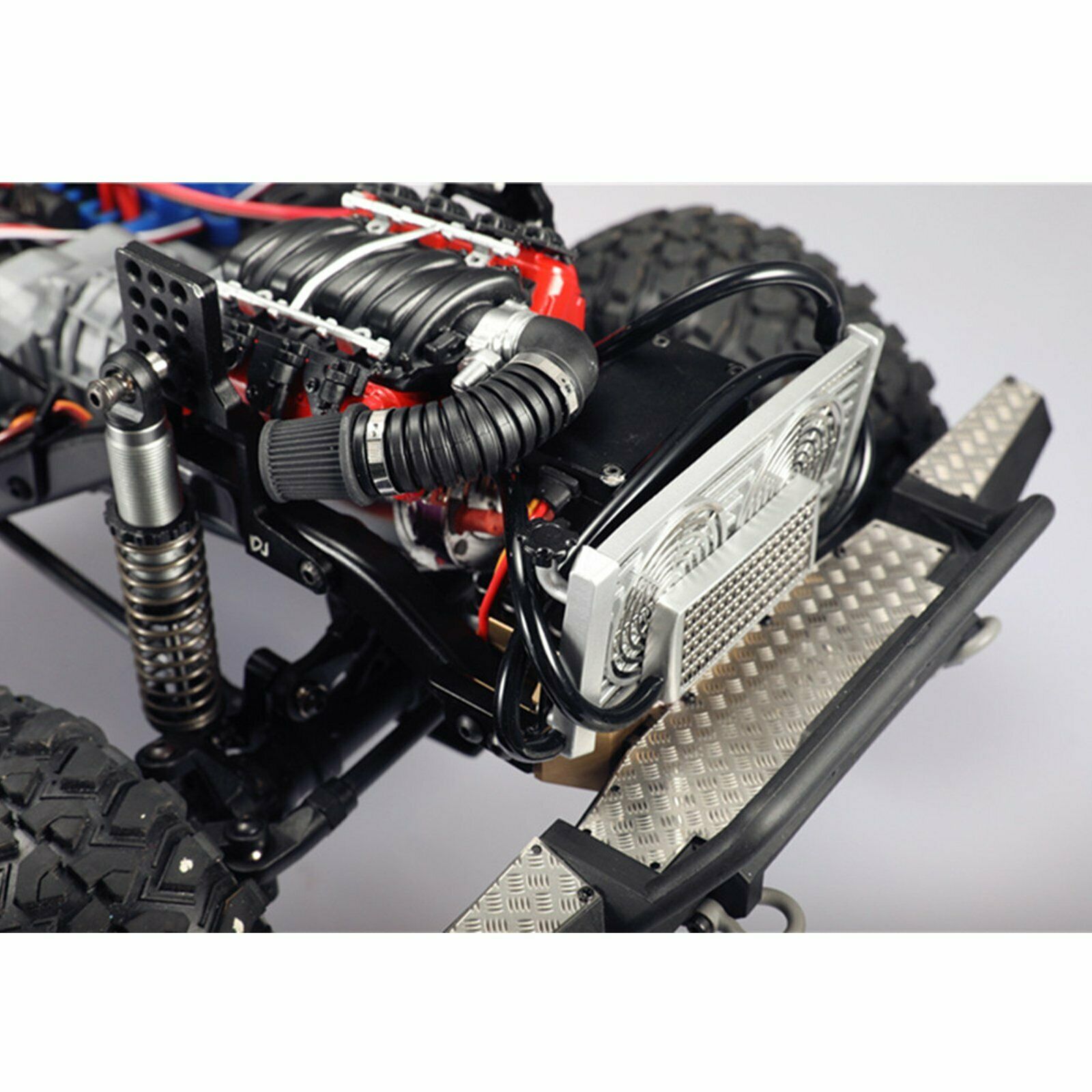 Water Tank Cooling Box Radiator Tank V8 Engine for 1/10 Traxxas TRX4 Crawler