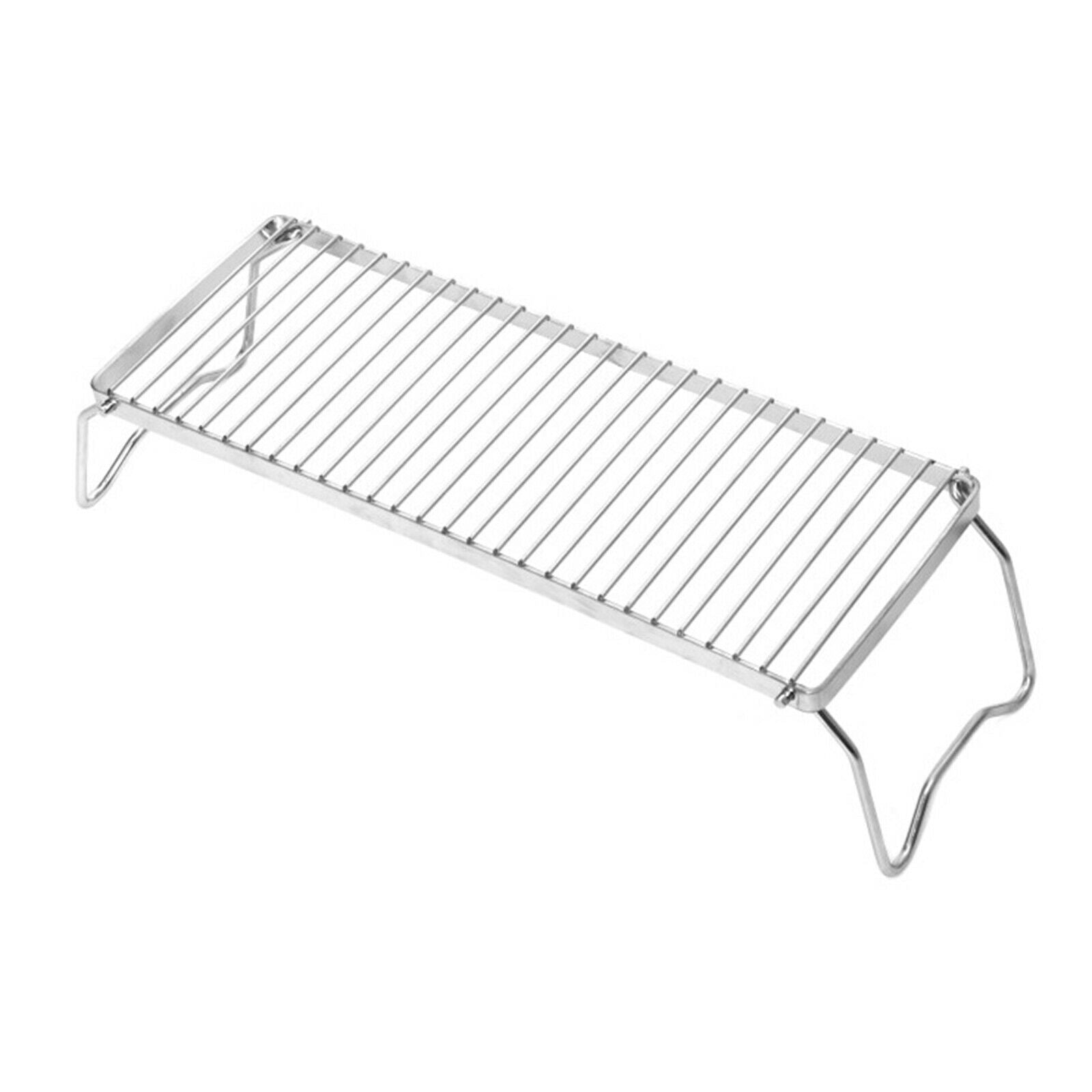Folding Campfire Grill Stainless Steel Grate BBQ Cook Barbecue Camping Grill