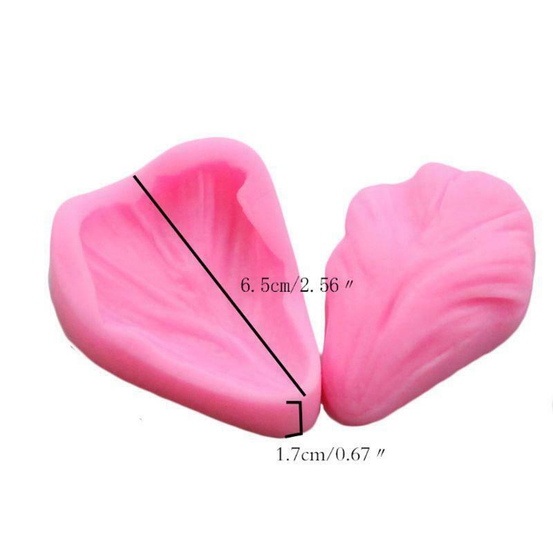 22PCS Gum Paste Flower Veining Silicone Fondant Molds for Wedding Cake Decor