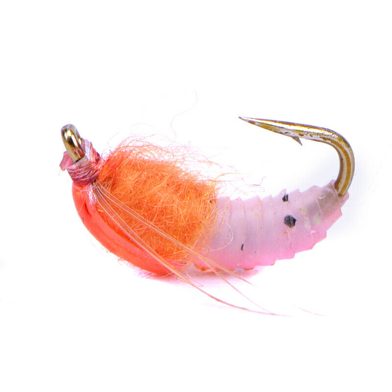 6Pcs/box Realistic Nymph Scud Fly For Trout Fishing Artificial Bait Insect L XC
