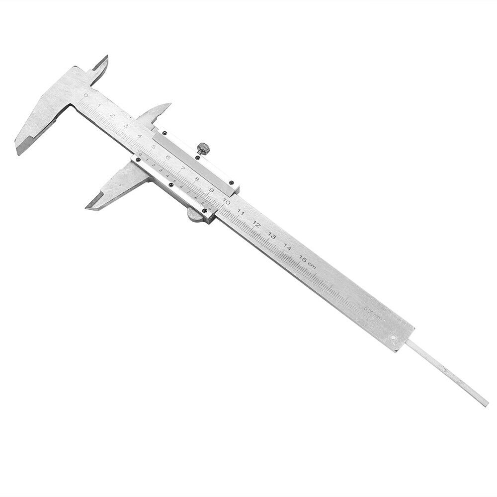Portable Metal Millimeter Vernier Slide Caliper Ruler Guage Measuring Tool New