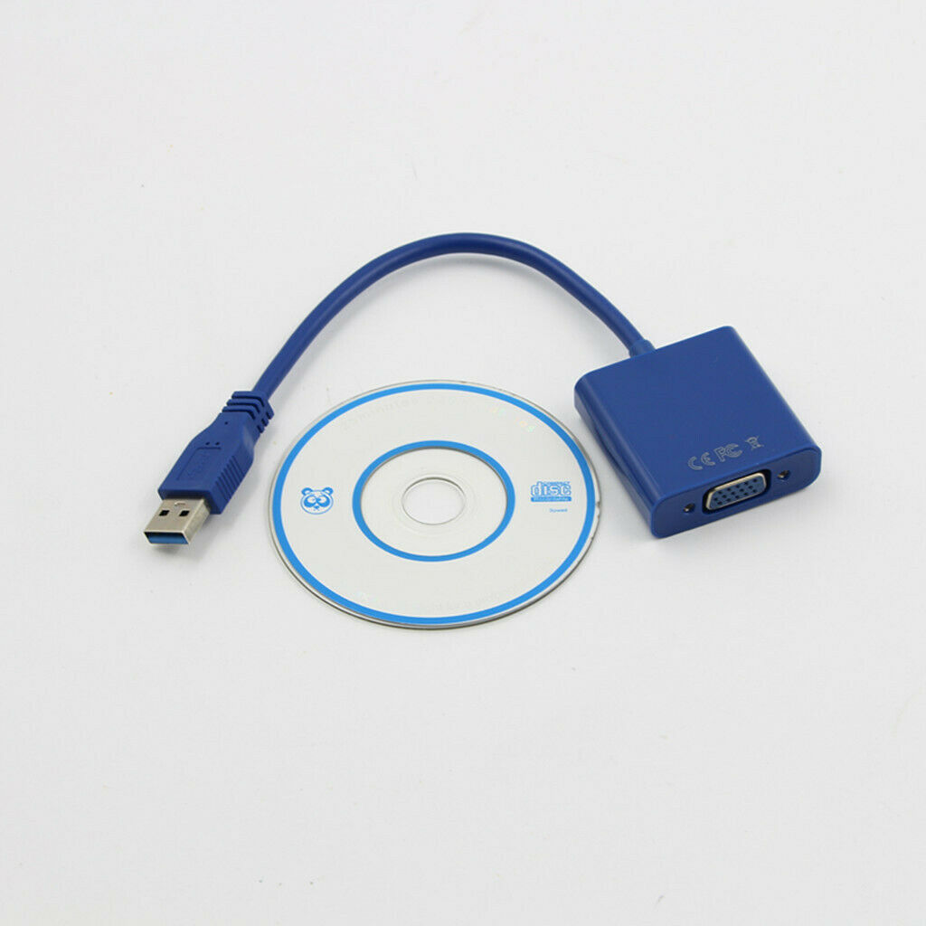 1080P USB 3.0 to VGA Display External Video Graphics Adapter Cord For Win7#2