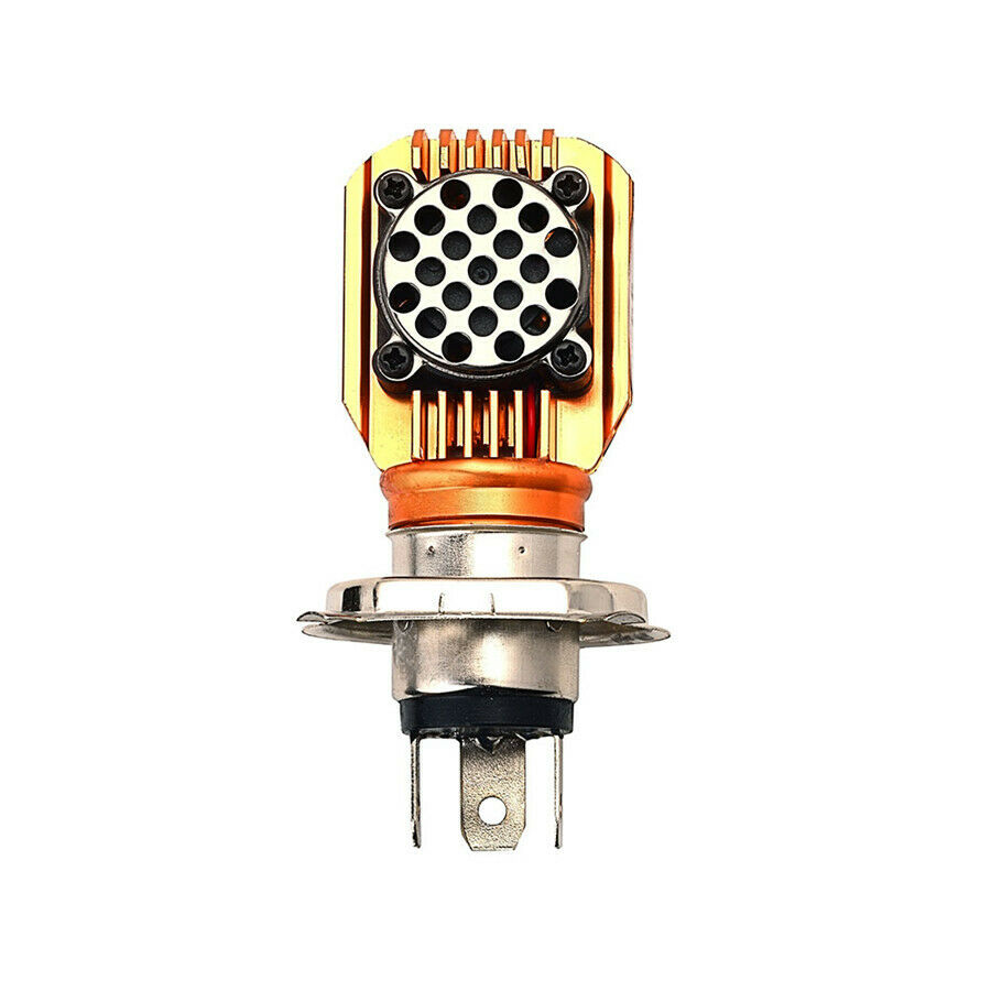 1 Pc 12V White 6000K H4 Motorcycle  Headlight 2000Lm High Beam/1800Lm Low Beam