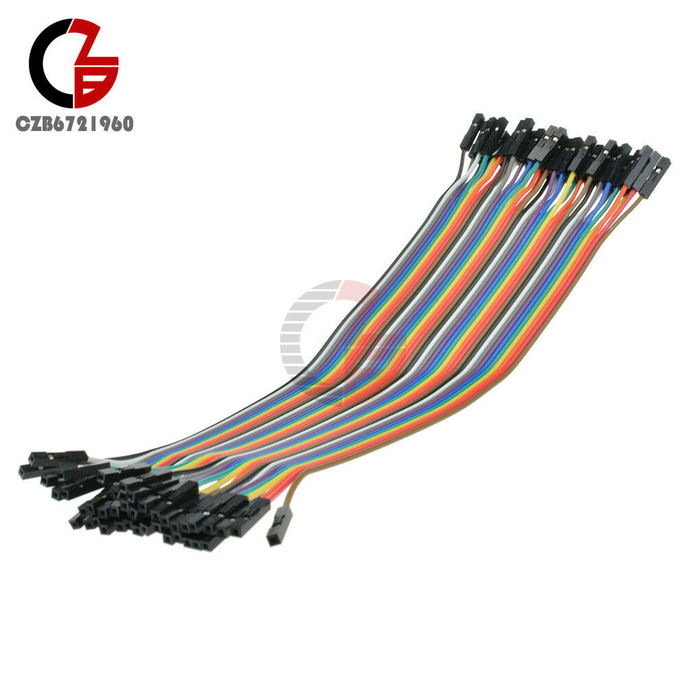 40PCS Dupont Wire Female to Female Connector Cableï¼Œ2.54mm 1P - 1P For Arduino